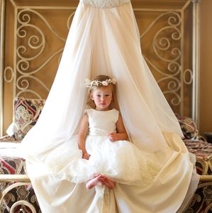 David's Bridal Flower Girl Dress size 3